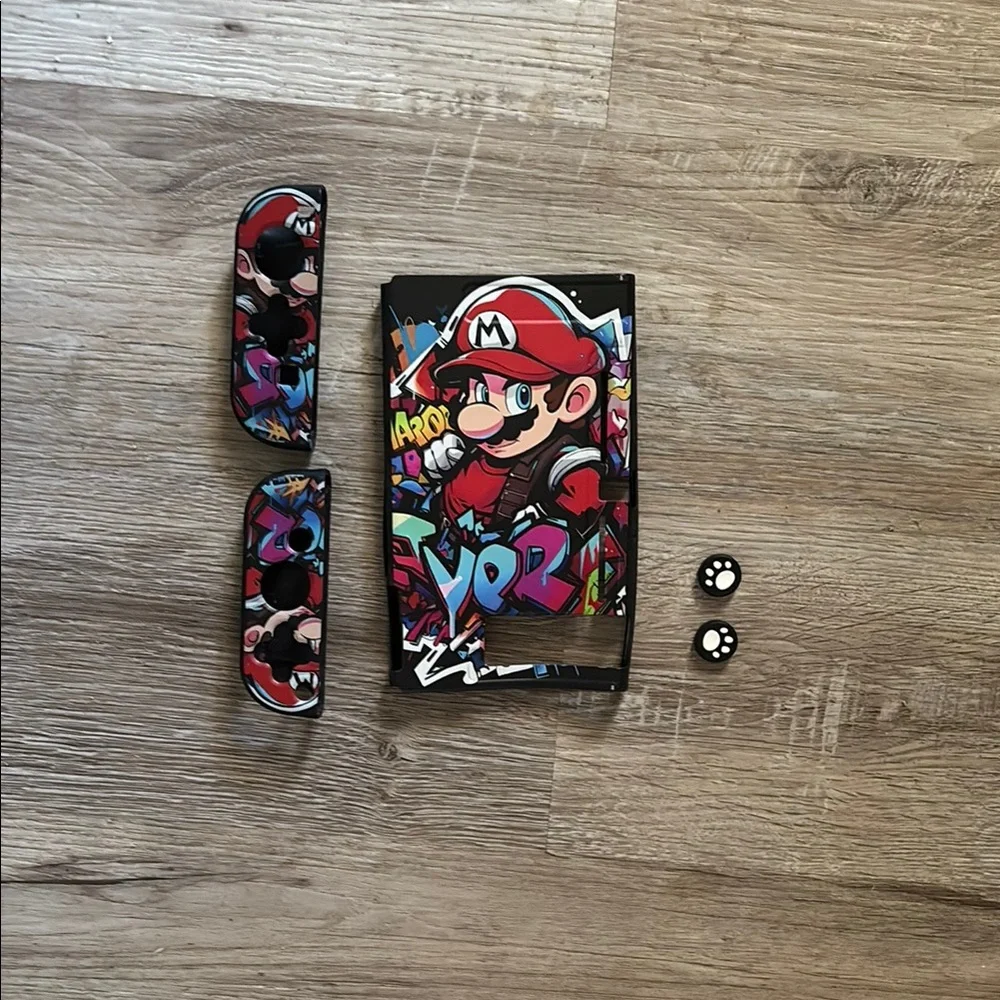 Nintendo Switch Colorful Mario Gaming Console Cover